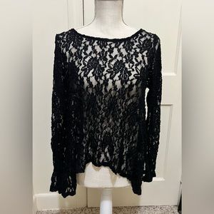 Black lace top